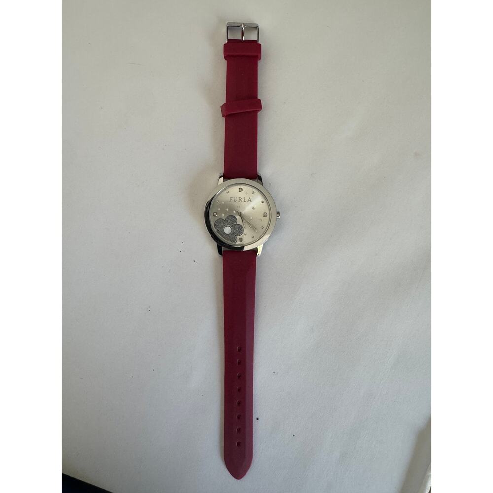 Furla Glitter Flower Motif Watch